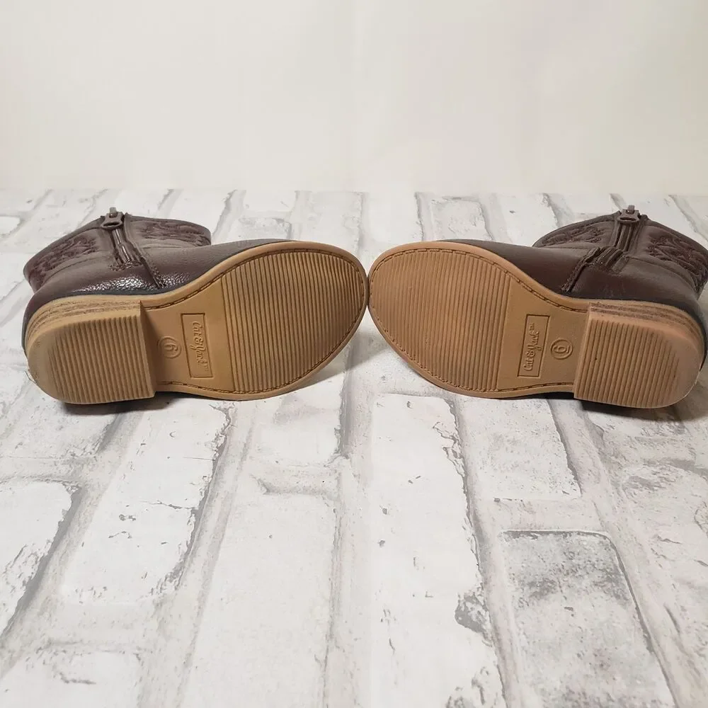 Cat & Jack Brown Toddler Cow Girl Boots